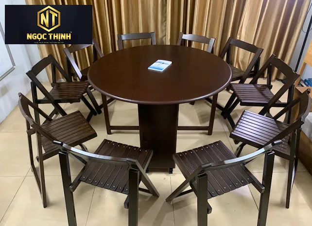 BÀN ĂN TRÒN GẤP GỌN CAO CẤP GIÁ TỐT